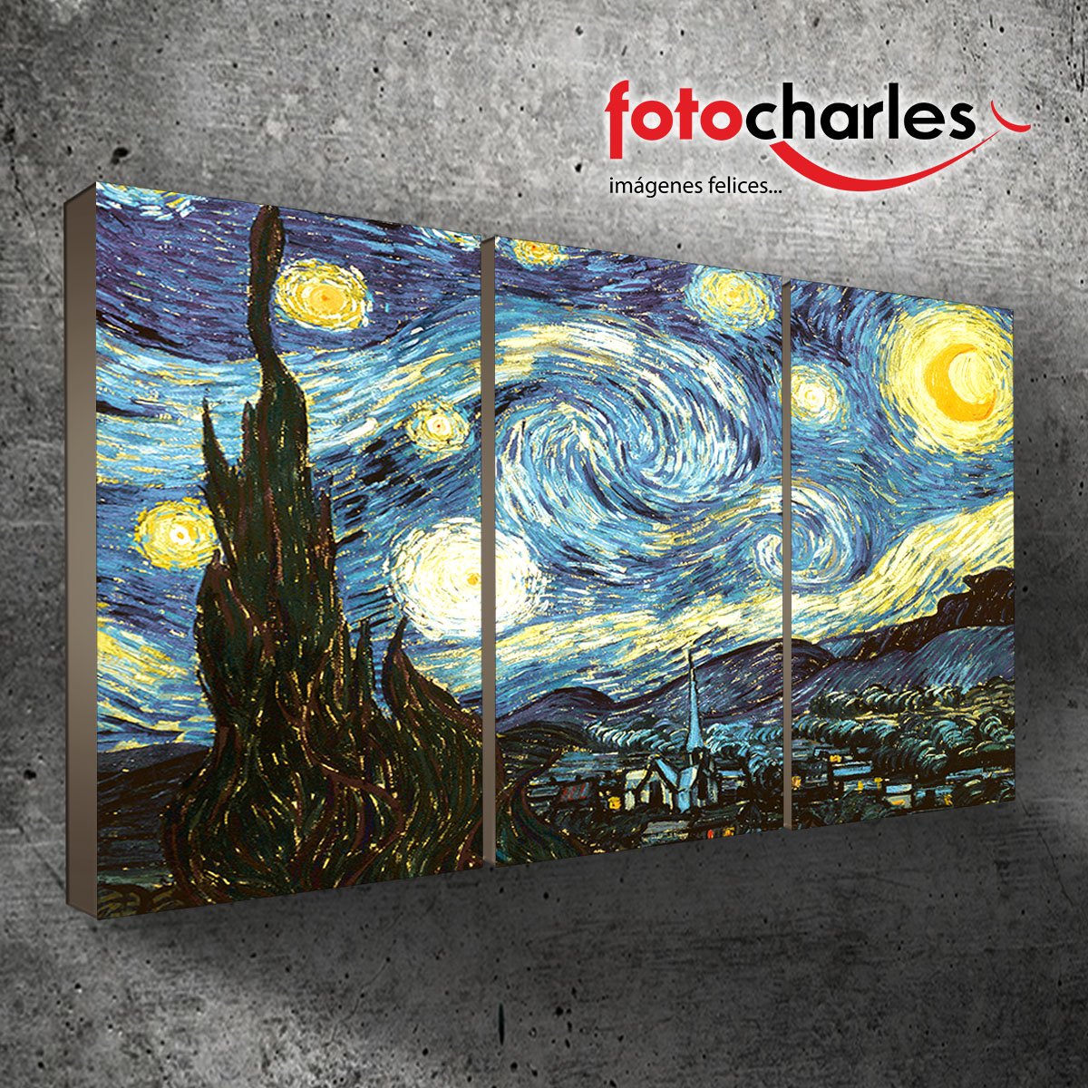 completamente arrepentirse trabajo Cuadro La noche estrellada - Vincent van Gogh - Foto Charles